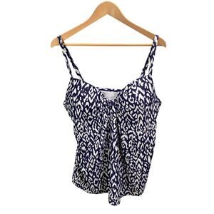 Island Escape Tankini‎ Size 16 Underwire Swimwear Animal Print Beach Resort